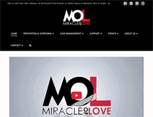 Tablet Screenshot of miracleofloveinc.org